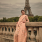 Kashmiri Organza Saree with Intricate Weaving Elegance