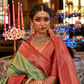 Graceful Kanjeevaram Silk Blend Saree with Motif Work