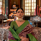 Graceful Kanjeevaram Silk Blend Saree with Motif Work
