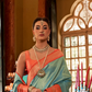 Graceful Kanjeevaram Silk Blend Saree with Motif Work