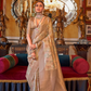 Traditional Woven Silk Blend Saree in Kanjivaram Design