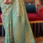 Traditional Woven Silk Blend Saree in Kanjivaram Design