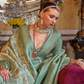 Traditional Woven Silk Blend Saree in Kanjivaram Design