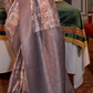 Elegant Silk Blend Saree with Kanjivaram Weave