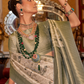 Elegant Silk Blend Saree with Kanjivaram Weave