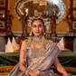 Elegant Silk Blend Saree with Kanjivaram Weave