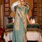 Elegant Silk Blend Saree with Kanjivaram Weave