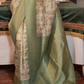 Elegant Silk Blend Saree with Kanjivaram Weave