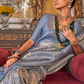 Traditional Woven Silk Blend Saree in Kanjivaram Design