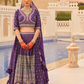 Regal Purple Bridal Lehenga & Floral Print Kurta Set for Couple - LaVante Fashion