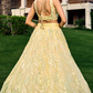 Elegant Lehenga Set with Multiple Sequins & Thread Embroidery