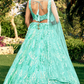 Elegant Lehenga Set with Multiple Sequins & Thread Embroidery
