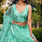 Elegant Lehenga Set with Multiple Sequins & Thread Embroidery