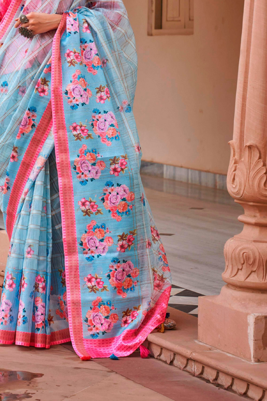 LAVANTE_FASHION_LINEN_KORA_S.P_WITH_WOVEN_CHECKS_WITH_EXCLUSIVE_FORAL_PRINT_WITH_MAGNUM_FINISH_14 - LaVante Fashion