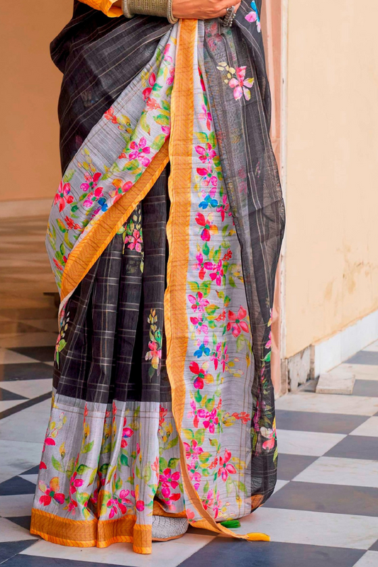 LAVANTE_FASHION_LINEN_KORA_S.P_WITH_WOVEN_CHECKS_WITH_EXCLUSIVE_FORAL_PRINT_WITH_MAGNUM_FINISH_26 - LaVante Fashion