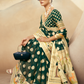 Georgette Saree with Artistic Burnout Butti for Occasions