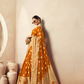 Georgette Saree with Artistic Burnout Butti for Occasions