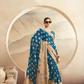 Georgette Saree with Artistic Burnout Butti for Occasions