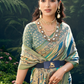 Pure Viscose Georgette Saree with Burnout Fancy Design