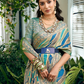 Pure Viscose Georgette Saree with Burnout Fancy Design