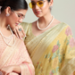 Luxury Georgette Saree Featuring Burnout Detailing