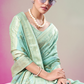 Luxury Georgette Saree Featuring Burnout Detailing