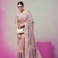 Luxury Georgette Saree Featuring Burnout Detailing