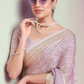 Luxury Georgette Saree Featuring Burnout Detailing