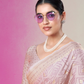 Luxury Georgette Saree Featuring Burnout Detailing