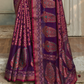 Pure Viscose Georgette Saree with Burnout and Soft Varnish Finish