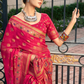 Luxury Polyester Viscose Georgette Saree with Burnout Traditional Design