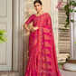 Pure Viscose Georgette Saree with Burnout and Soft Varnish Finish