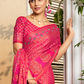 Pure Viscose Georgette Saree with Burnout and Soft Varnish Finish