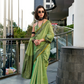 Linen Tissue Silk Saree with Elegant Sheen - LaVante Fashion
