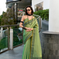 Linen Tissue Silk Saree with Elegant Sheen - LaVante Fashion