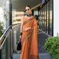 Linen Tissue Silk Saree with Elegant Sheen - LaVante Fashion