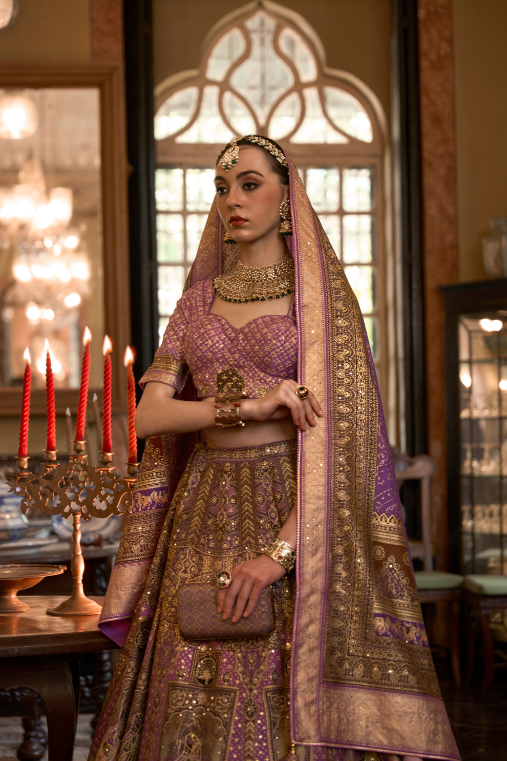Soft Purple Silk Lehenga With Purple Hues