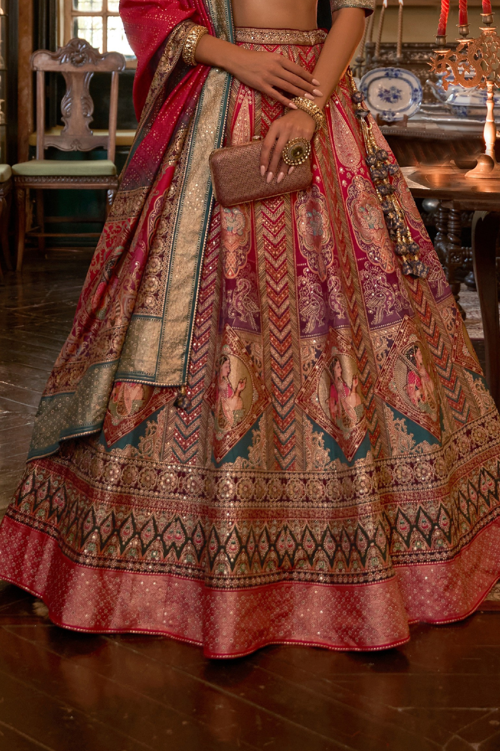Soft Purple Silk Lehenga With Purple Hues