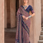 Mercerized New Sigma Silk Saree with Aqua Finish