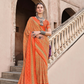Mercerized New Sigma Silk Saree with Aqua Finish