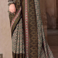 Mercerized New Sigma Silk Saree with Aqua Finish