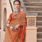 Mercerized New Sigma Silk Saree with Aqua Finish