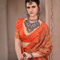 Mercerized New Sigma Silk Saree with Aqua Finish