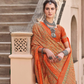 Mercerized New Sigma Silk Saree with Aqua Finish