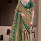Mercerized New Sigma Silk Saree with Aqua Finish