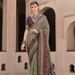 Mercerized New Sigma Silk Saree with Aqua Finish