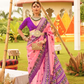 Elegant Patola Printed Art Silk Saree for Festive Wear