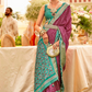 Premium Mercerized Silk Saree with Patola Motifs