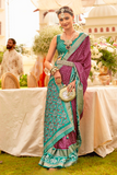 LAVANTE_FASHION_MERCERIZED_NEW_SIGMA_SILK_WITH_AQWA_FINISH_WITH_UNIQUE_PATOLA_DESIGN_AND_ELEGANT_GOLD_PRINT_WITH_GOLD_PRINTED_WAIST_KANDORA_BELT_13 - LaVante Fashion