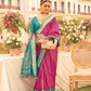 Premium Mercerized Silk Saree with Patola Motifs